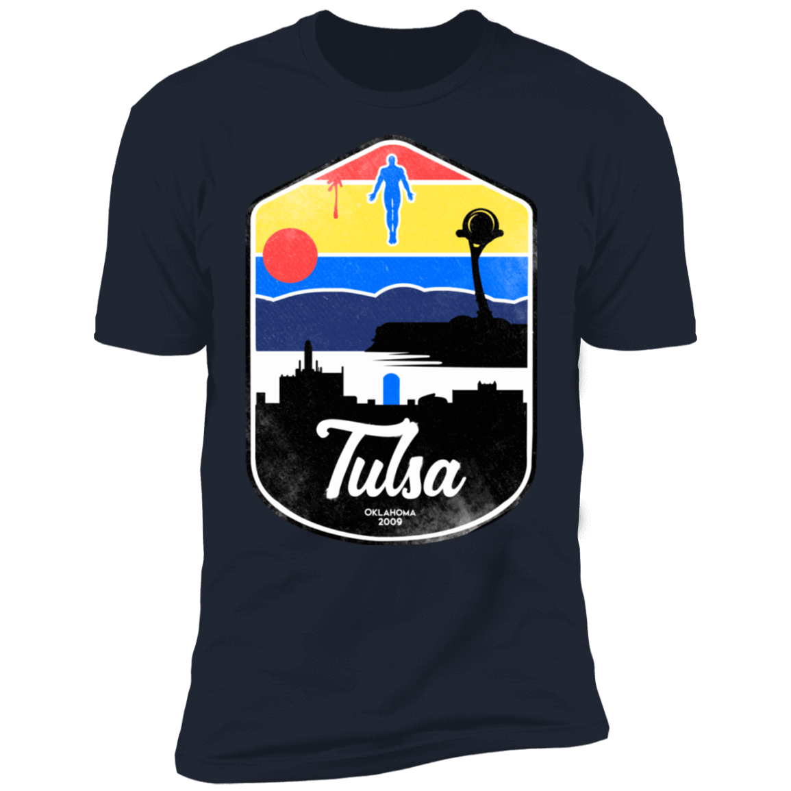 T-Shirts Midnight Navy / S Tulsa OK Men's Premium T-Shirt