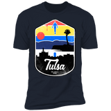T-Shirts Midnight Navy / S Tulsa OK Men's Premium T-Shirt