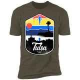 T-Shirts Military Green / S Tulsa OK Men's Premium T-Shirt