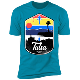 T-Shirts Turquoise / S Tulsa OK Men's Premium T-Shirt