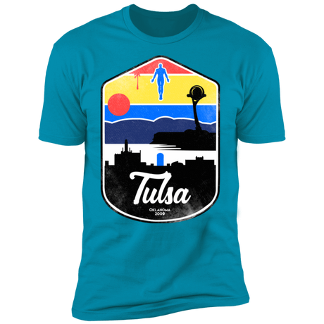 T-Shirts Turquoise / S Tulsa OK Men's Premium T-Shirt