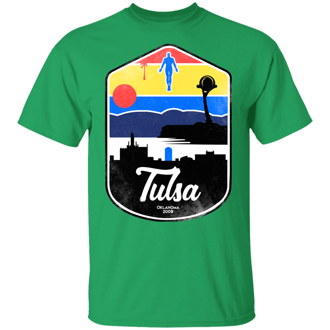 T-Shirts Irish Green / YXS Tulsa OK Youth T-Shirt
