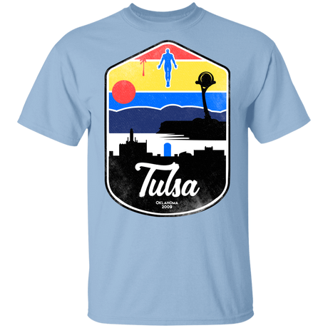 T-Shirts Light Blue / YXS Tulsa OK Youth T-Shirt