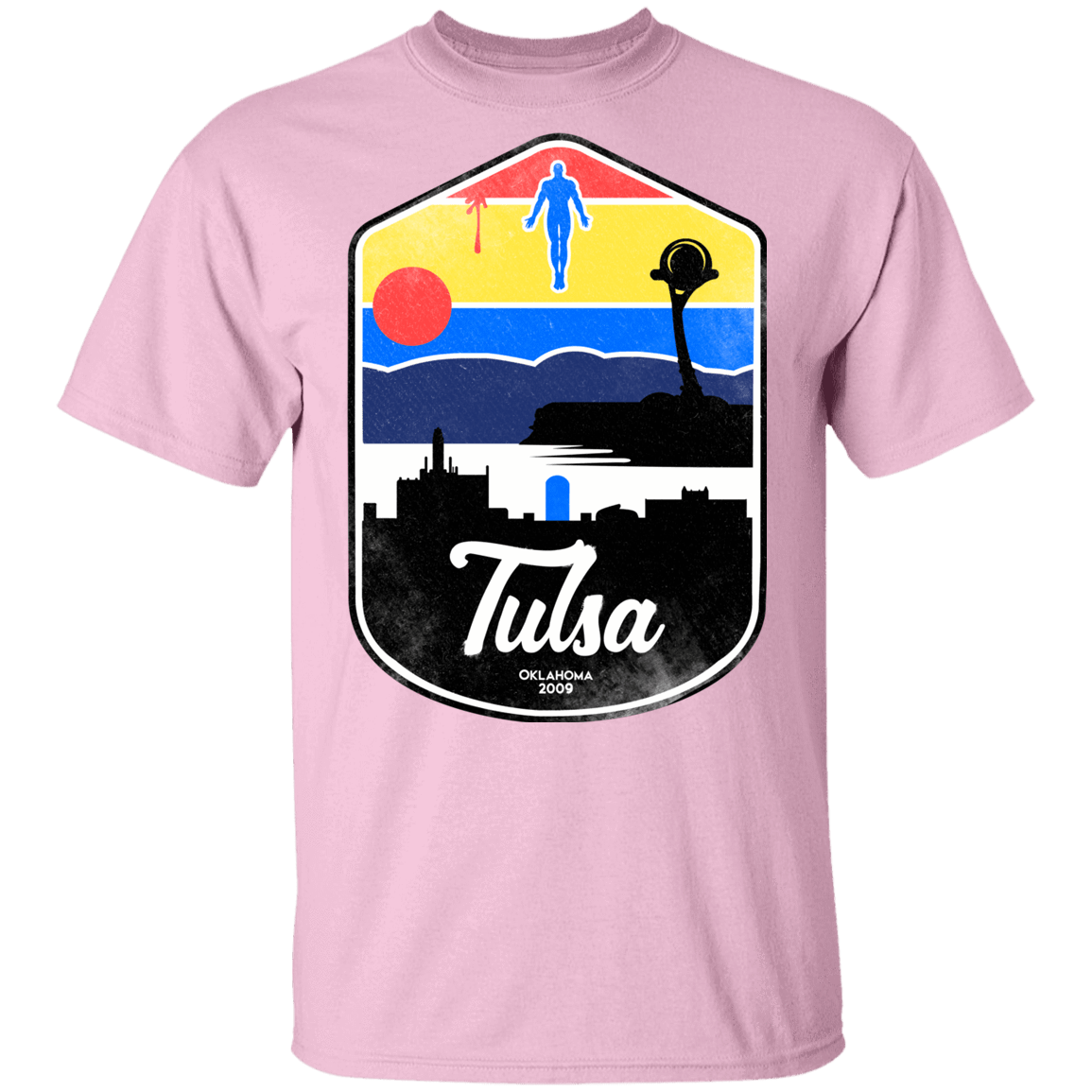 T-Shirts Light Pink / YXS Tulsa OK Youth T-Shirt