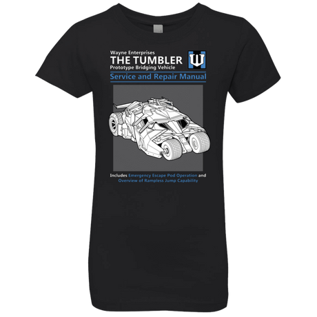T-Shirts Black / YXS TUMBLER SERVICE AND REPAIR MANUAL Girls Premium T-Shirt