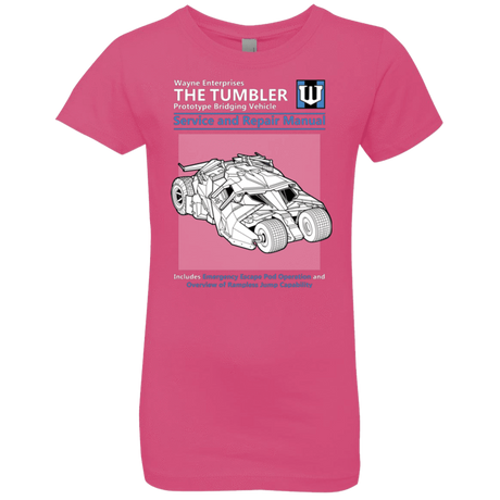 T-Shirts Hot Pink / YXS TUMBLER SERVICE AND REPAIR MANUAL Girls Premium T-Shirt