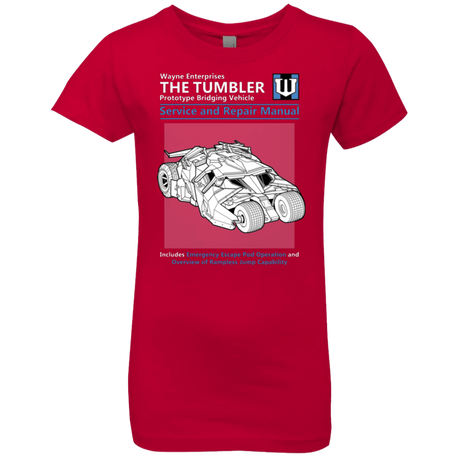 T-Shirts Red / YXS TUMBLER SERVICE AND REPAIR MANUAL Girls Premium T-Shirt