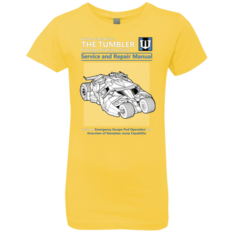 T-Shirts Vibrant Yellow / YXS TUMBLER SERVICE AND REPAIR MANUAL Girls Premium T-Shirt