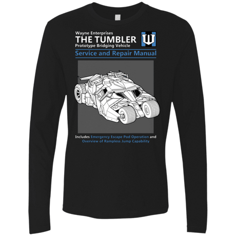 T-Shirts Black / Small TUMBLER SERVICE AND REPAIR MANUAL Men's Premium Long Sleeve