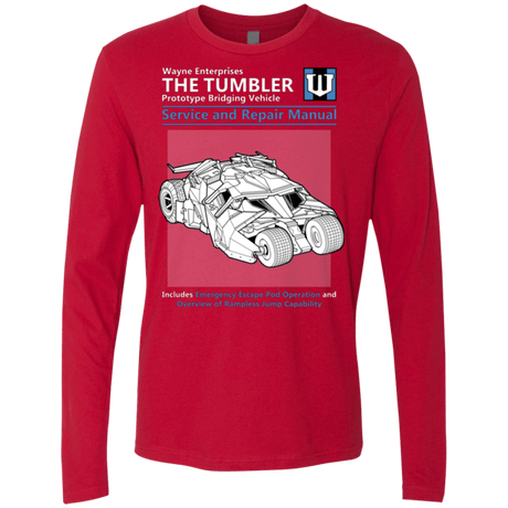 T-Shirts Red / Small TUMBLER SERVICE AND REPAIR MANUAL Men's Premium Long Sleeve