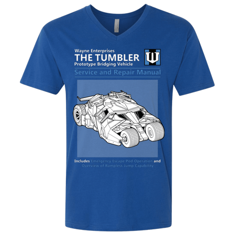T-Shirts Royal / X-Small TUMBLER SERVICE AND REPAIR MANUAL Men's Premium V-Neck