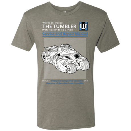 T-Shirts Venetian Grey / Small TUMBLER SERVICE AND REPAIR MANUAL Men's Triblend T-Shirt