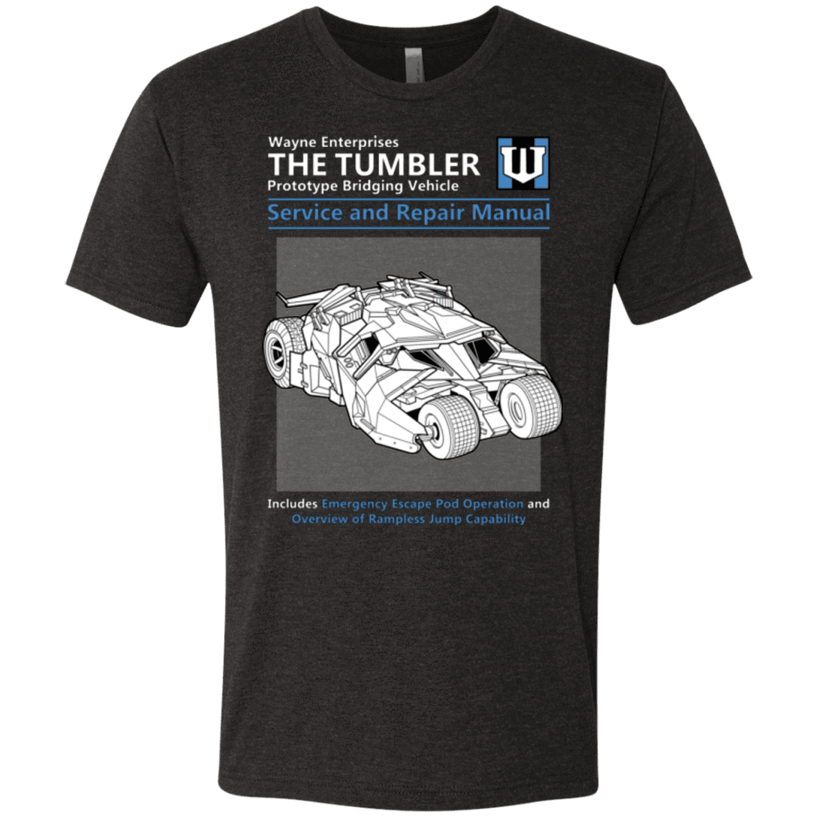 T-Shirts Vintage Black / Small TUMBLER SERVICE AND REPAIR MANUAL Men's Triblend T-Shirt