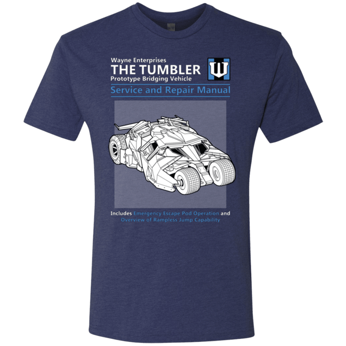 T-Shirts Vintage Navy / Small TUMBLER SERVICE AND REPAIR MANUAL Men's Triblend T-Shirt