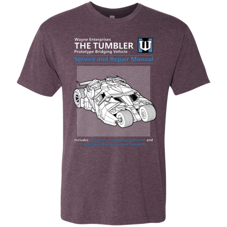 T-Shirts Vintage Purple / Small TUMBLER SERVICE AND REPAIR MANUAL Men's Triblend T-Shirt