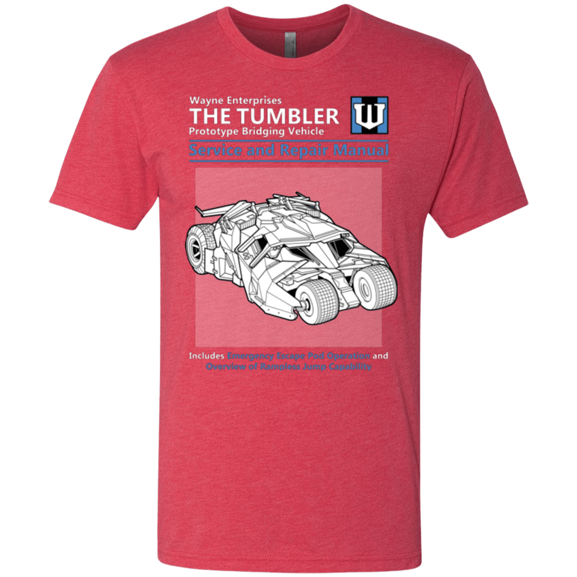 T-Shirts Vintage Red / Small TUMBLER SERVICE AND REPAIR MANUAL Men's Triblend T-Shirt