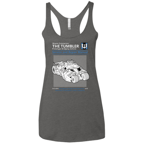 T-Shirts Premium Heather / X-Small TUMBLER SERVICE AND REPAIR MANUAL Women's Triblend Racerback Tank