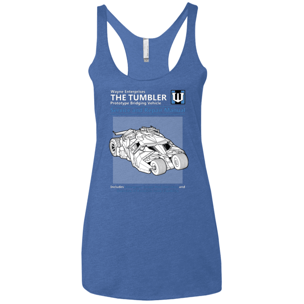 T-Shirts Vintage Royal / X-Small TUMBLER SERVICE AND REPAIR MANUAL Women's Triblend Racerback Tank