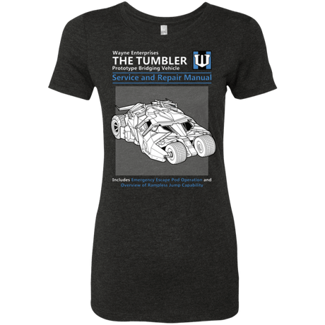 T-Shirts Vintage Black / Small TUMBLER SERVICE AND REPAIR MANUAL Women's Triblend T-Shirt