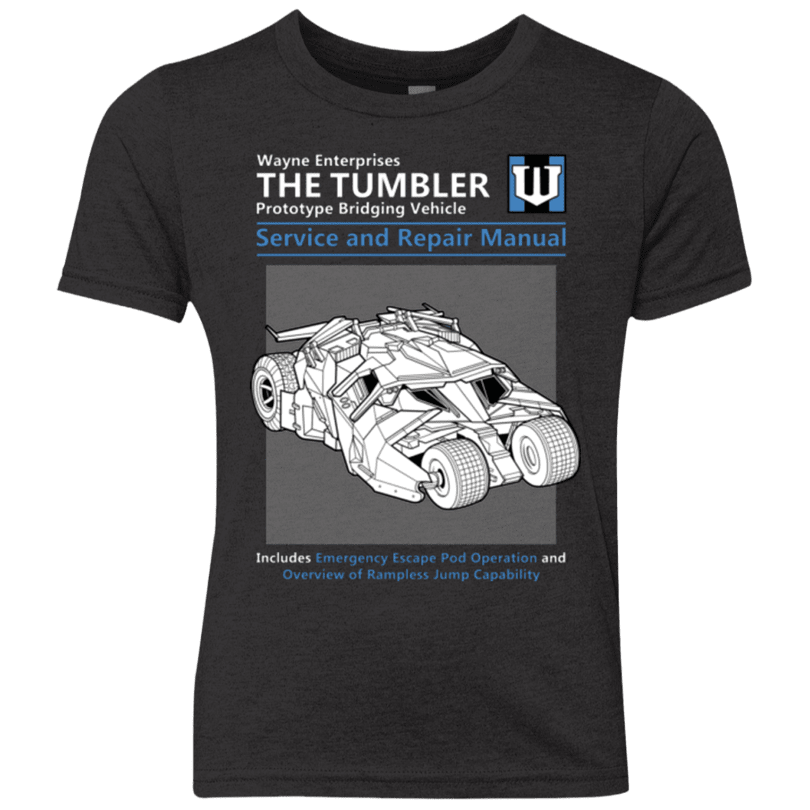 T-Shirts Vintage Black / YXS TUMBLER SERVICE AND REPAIR MANUAL Youth Triblend T-Shirt