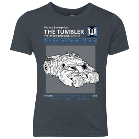 T-Shirts Vintage Navy / YXS TUMBLER SERVICE AND REPAIR MANUAL Youth Triblend T-Shirt