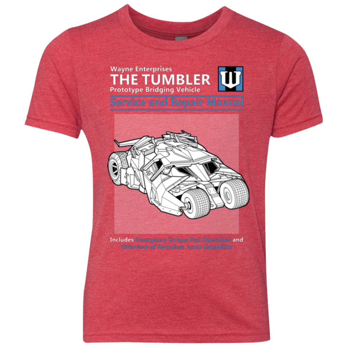 T-Shirts Vintage Red / YXS TUMBLER SERVICE AND REPAIR MANUAL Youth Triblend T-Shirt
