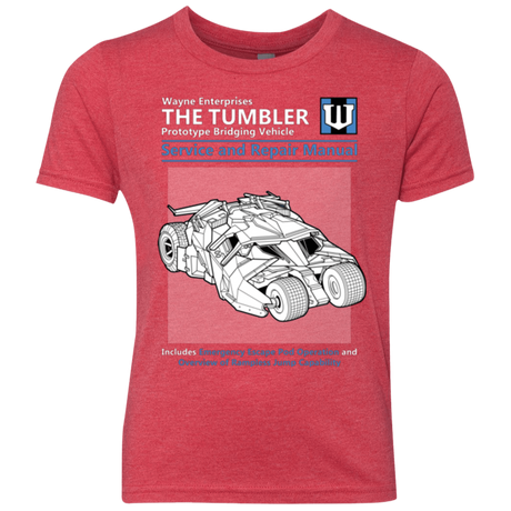 T-Shirts Vintage Red / YXS TUMBLER SERVICE AND REPAIR MANUAL Youth Triblend T-Shirt