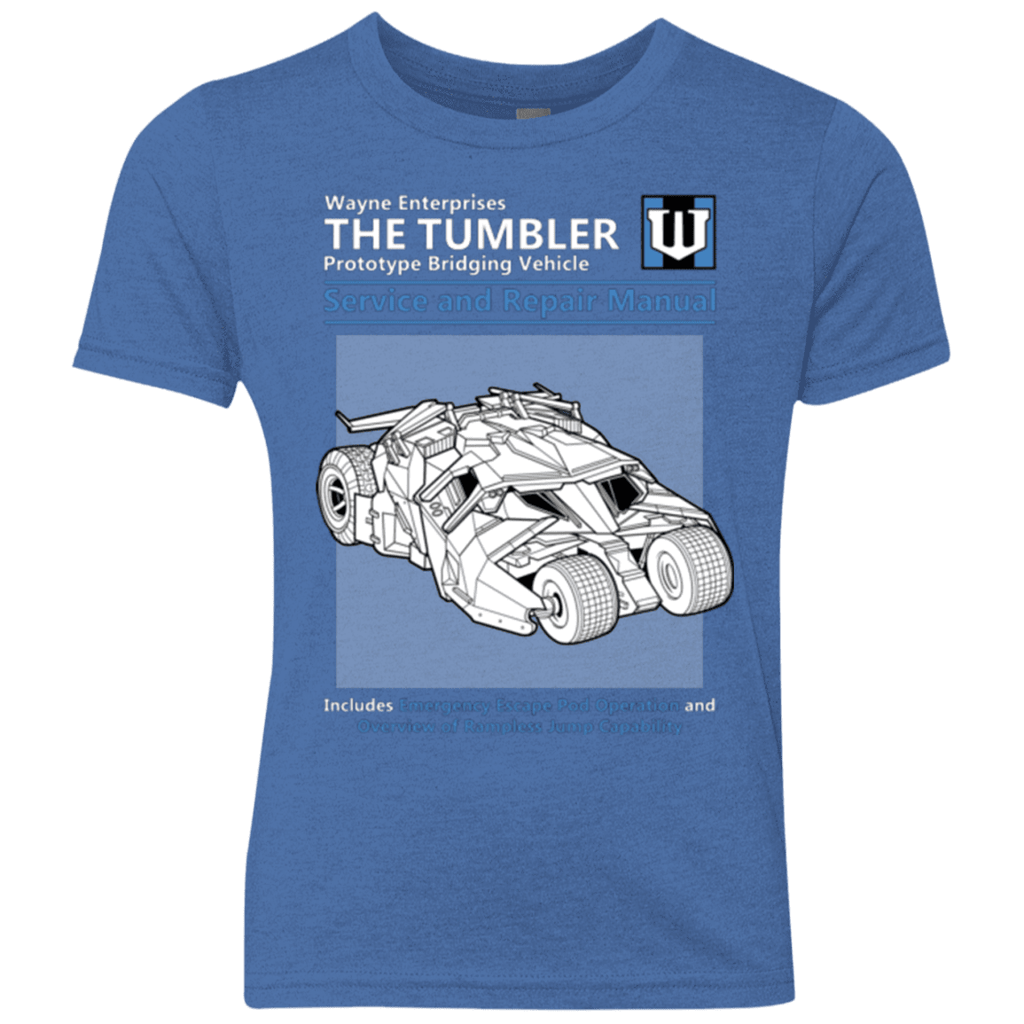 T-Shirts Vintage Royal / YXS TUMBLER SERVICE AND REPAIR MANUAL Youth Triblend T-Shirt