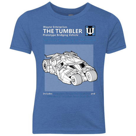 T-Shirts Vintage Royal / YXS TUMBLER SERVICE AND REPAIR MANUAL Youth Triblend T-Shirt