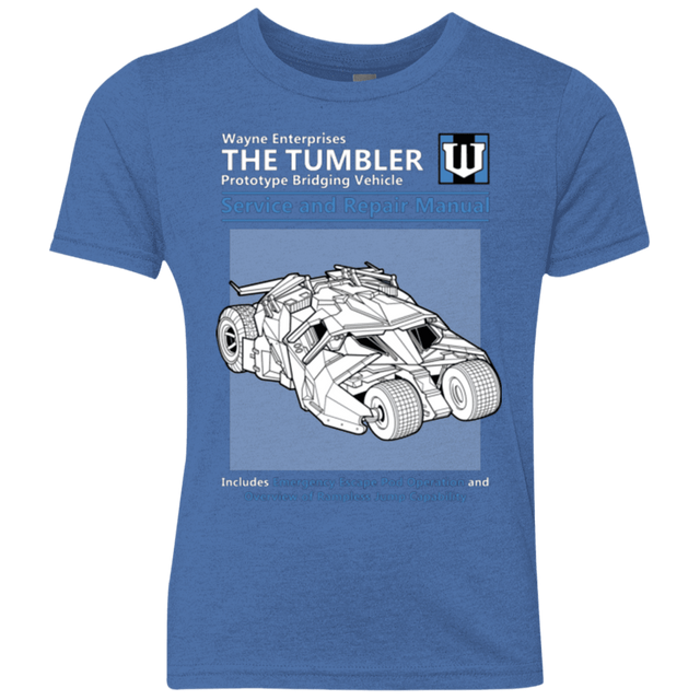T-Shirts Vintage Royal / YXS TUMBLER SERVICE AND REPAIR MANUAL Youth Triblend T-Shirt