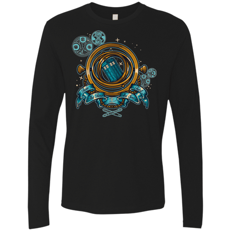 T-Shirts Black / Small TURN THE TIME TWIST THE SPACE Men's Premium Long Sleeve