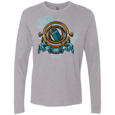 T-Shirts Heather Grey / Small TURN THE TIME TWIST THE SPACE Men's Premium Long Sleeve