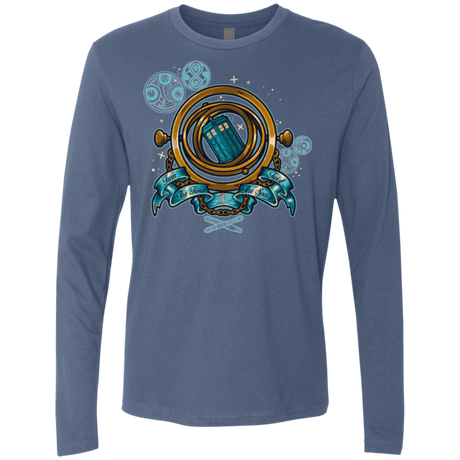 T-Shirts Indigo / Small TURN THE TIME TWIST THE SPACE Men's Premium Long Sleeve