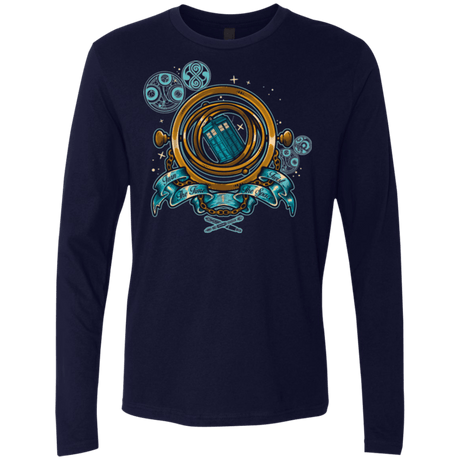 T-Shirts Midnight Navy / Small TURN THE TIME TWIST THE SPACE Men's Premium Long Sleeve