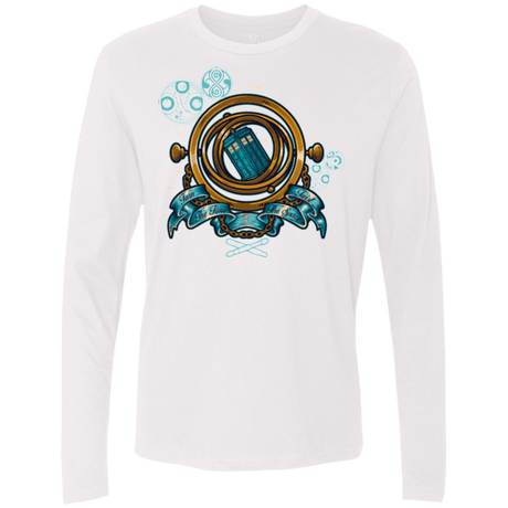 T-Shirts White / Small TURN THE TIME TWIST THE SPACE Men's Premium Long Sleeve