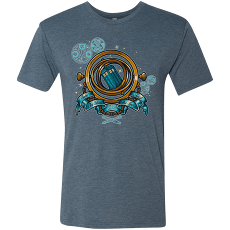 T-Shirts Indigo / Small TURN THE TIME TWIST THE SPACE Men's Triblend T-Shirt