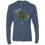 T-Shirts Indigo / X-Small TURN THE TIME TWIST THE SPACE Triblend Long Sleeve Hoodie Tee