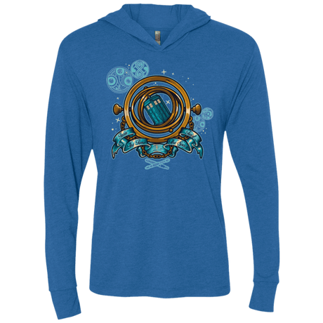 T-Shirts Vintage Royal / X-Small TURN THE TIME TWIST THE SPACE Triblend Long Sleeve Hoodie Tee