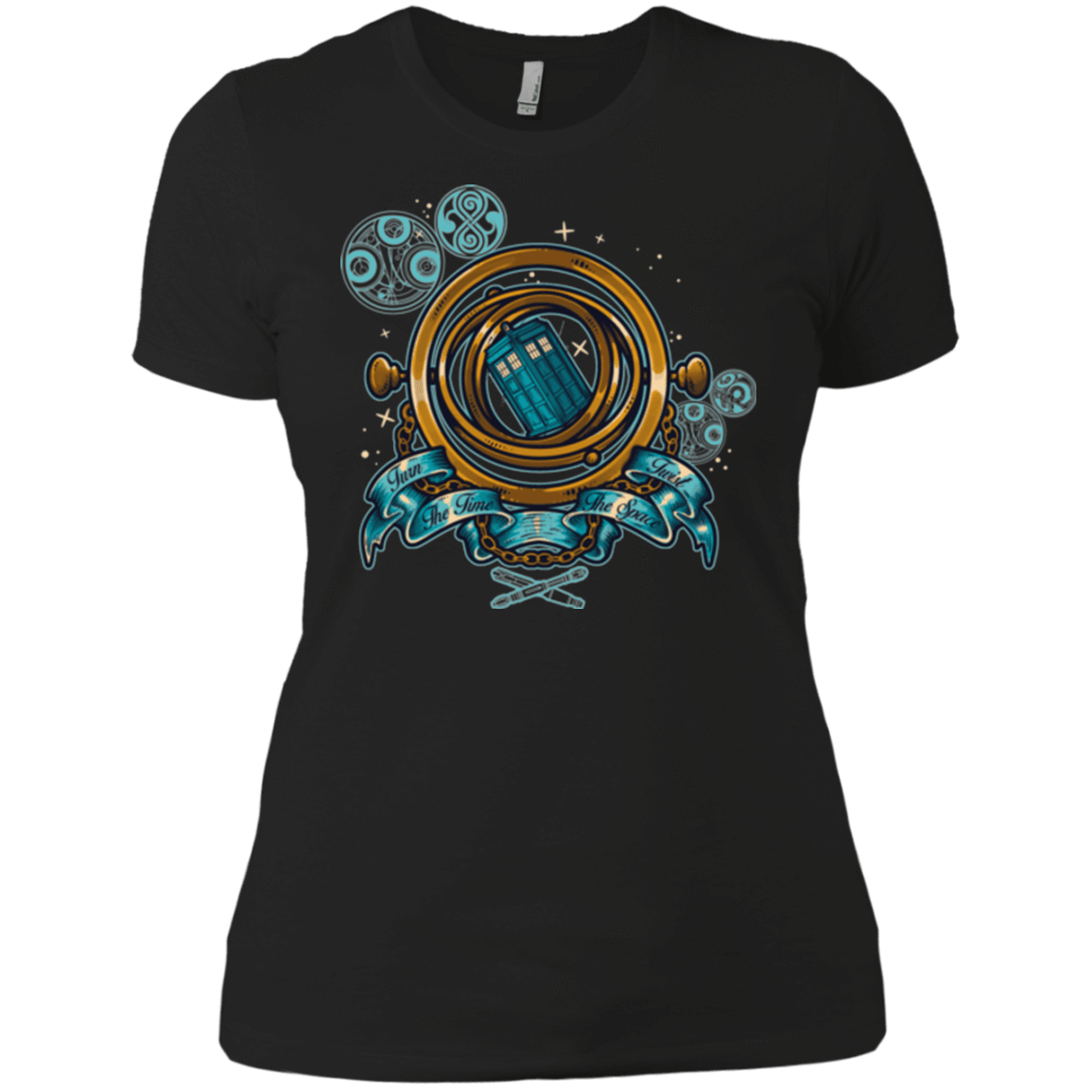 T-Shirts Black / X-Small TURN THE TIME TWIST THE SPACE Women's Premium T-Shirt