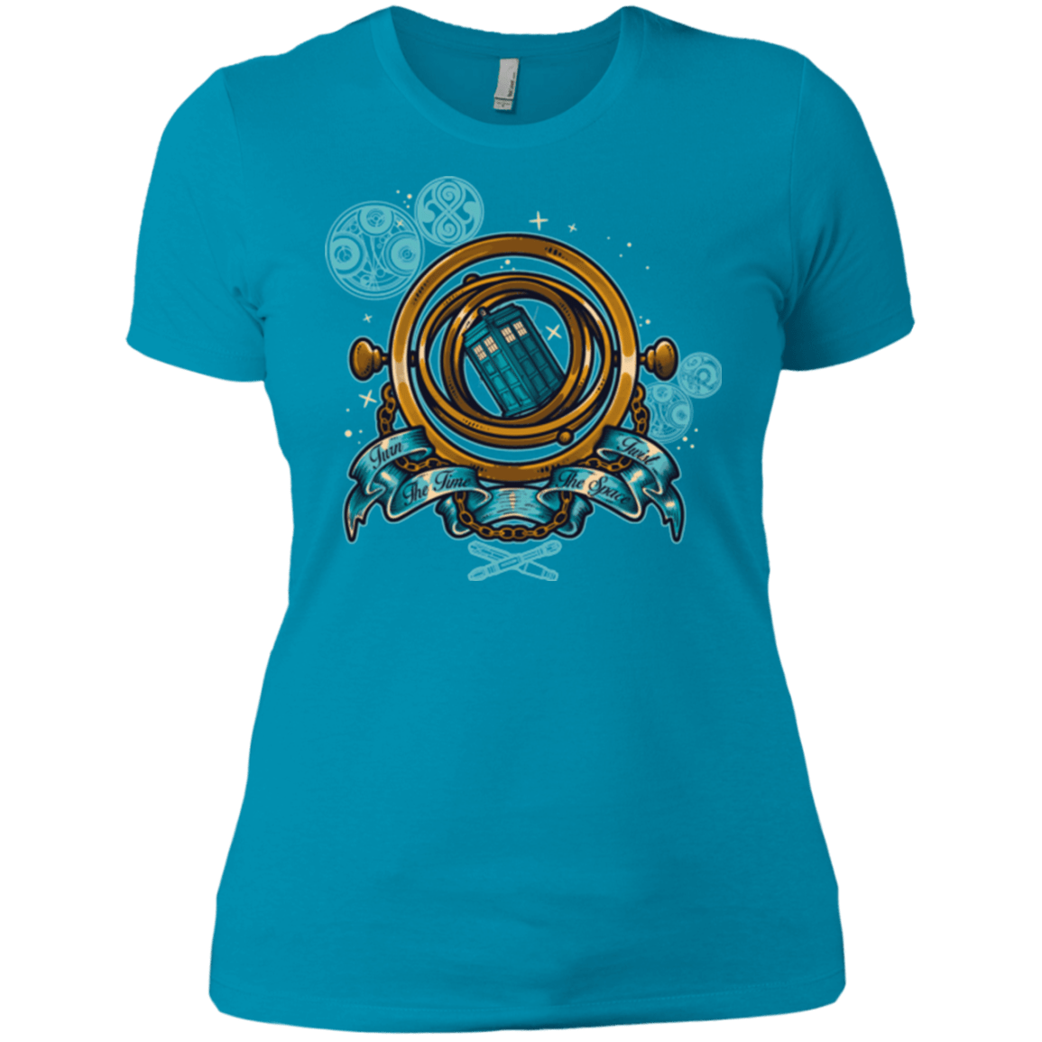 T-Shirts Turquoise / X-Small TURN THE TIME TWIST THE SPACE Women's Premium T-Shirt