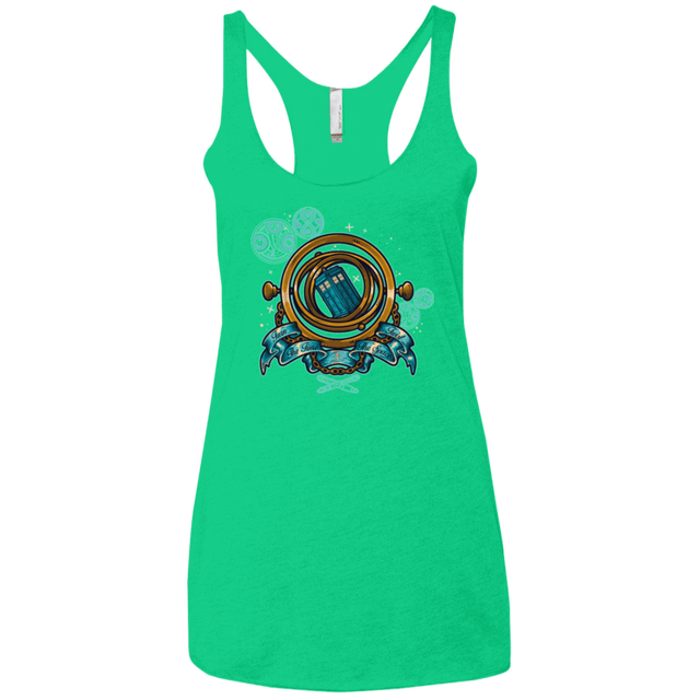 T-Shirts Envy / X-Small TURN THE TIME TWIST THE SPACE Women's Triblend Racerback Tank