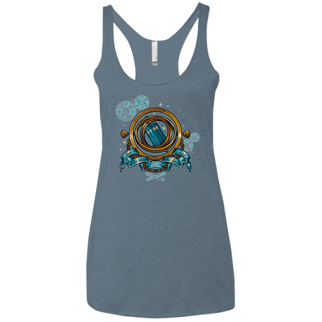 T-Shirts Indigo / X-Small TURN THE TIME TWIST THE SPACE Women's Triblend Racerback Tank