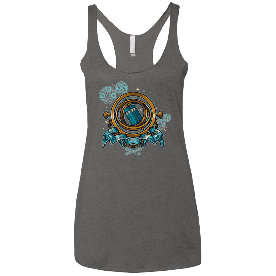 T-Shirts Premium Heather / X-Small TURN THE TIME TWIST THE SPACE Women's Triblend Racerback Tank