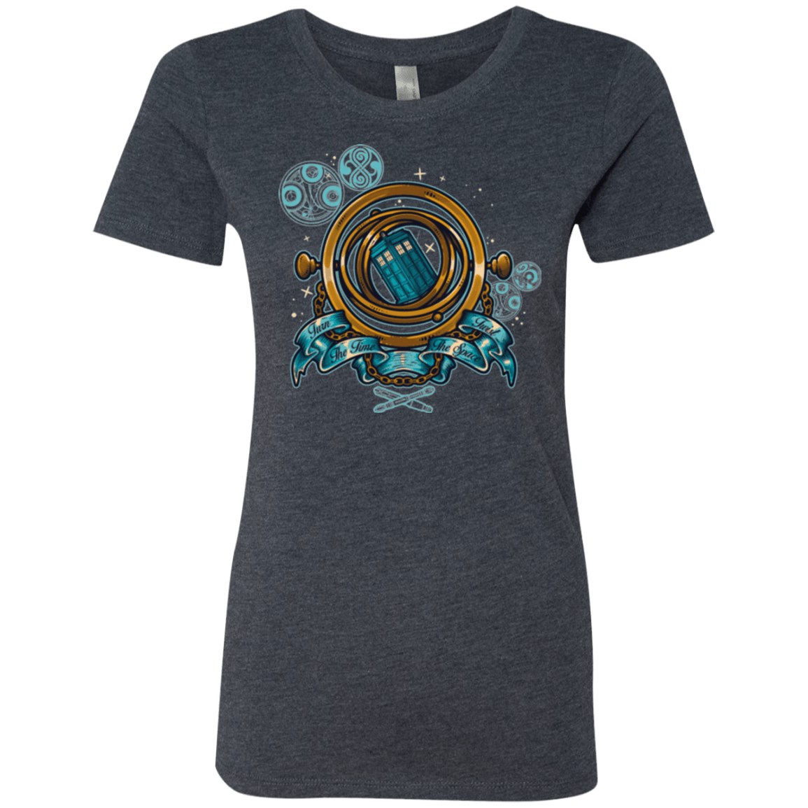 T-Shirts Vintage Navy / Small TURN THE TIME TWIST THE SPACE Women's Triblend T-Shirt