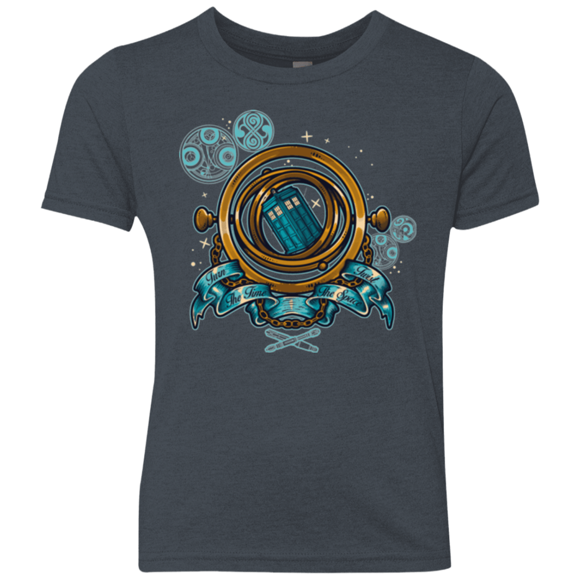 T-Shirts Vintage Navy / YXS TURN THE TIME TWIST THE SPACE Youth Triblend T-Shirt