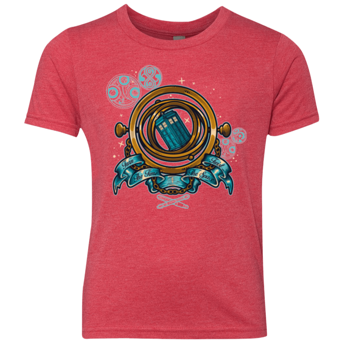 T-Shirts Vintage Red / YXS TURN THE TIME TWIST THE SPACE Youth Triblend T-Shirt