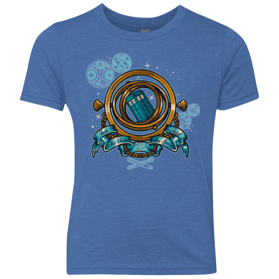 T-Shirts Vintage Royal / YXS TURN THE TIME TWIST THE SPACE Youth Triblend T-Shirt