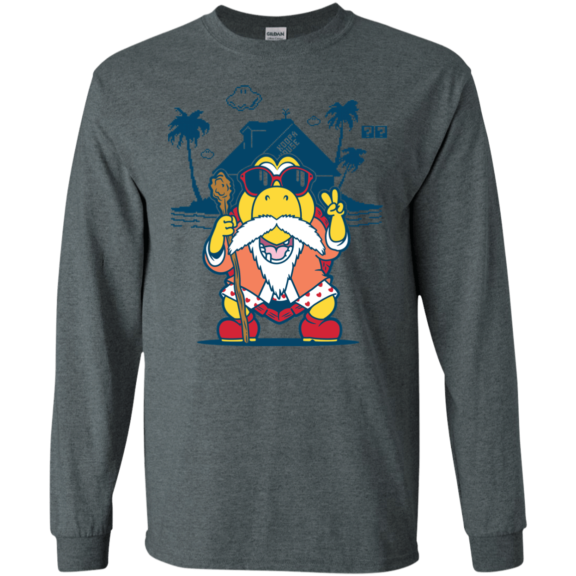 T-Shirts Dark Heather / S TURTLE HERMIT Men's Long Sleeve T-Shirt