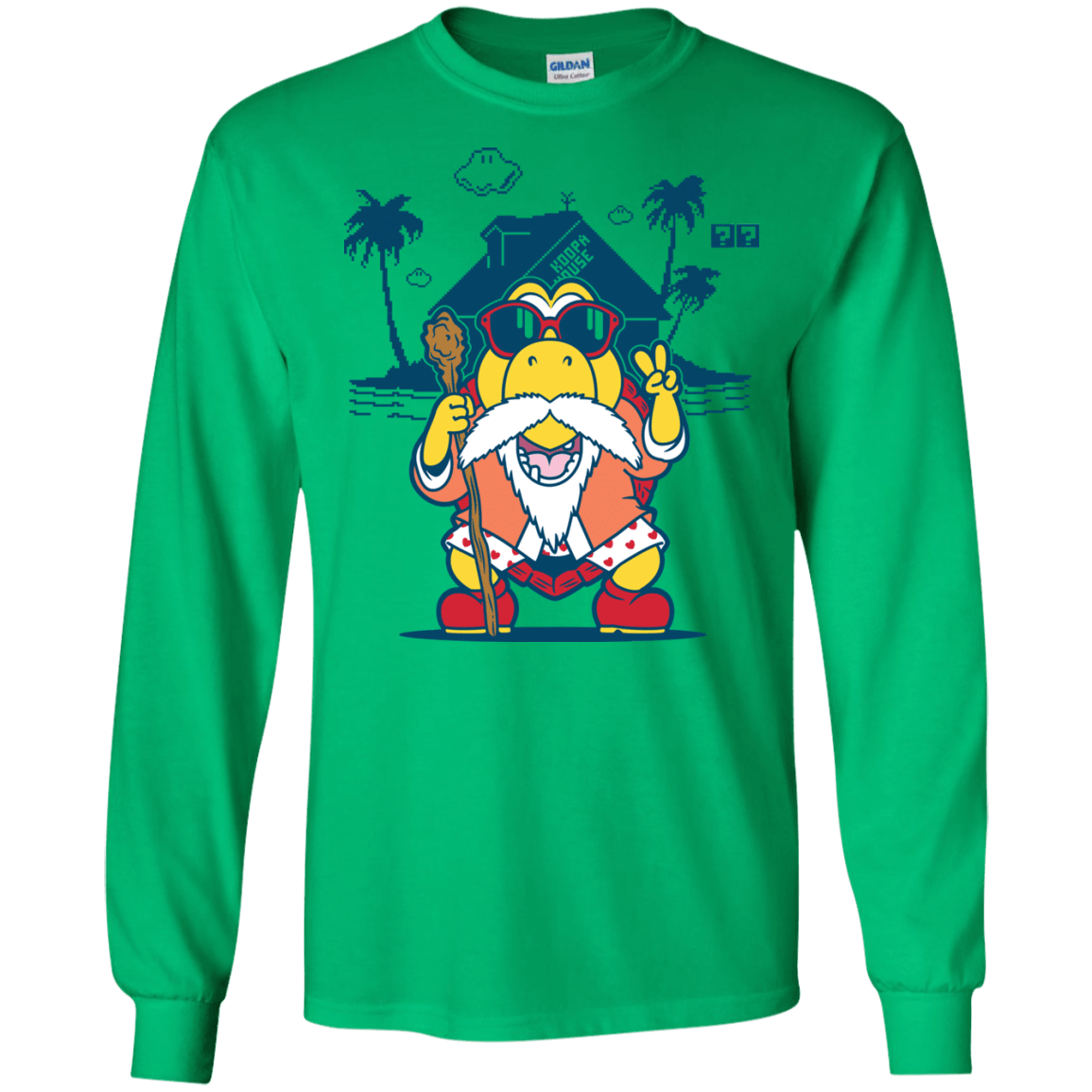 T-Shirts Irish Green / S TURTLE HERMIT Men's Long Sleeve T-Shirt