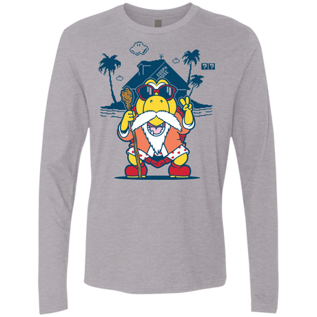 T-Shirts Heather Grey / S TURTLE HERMIT Men's Premium Long Sleeve